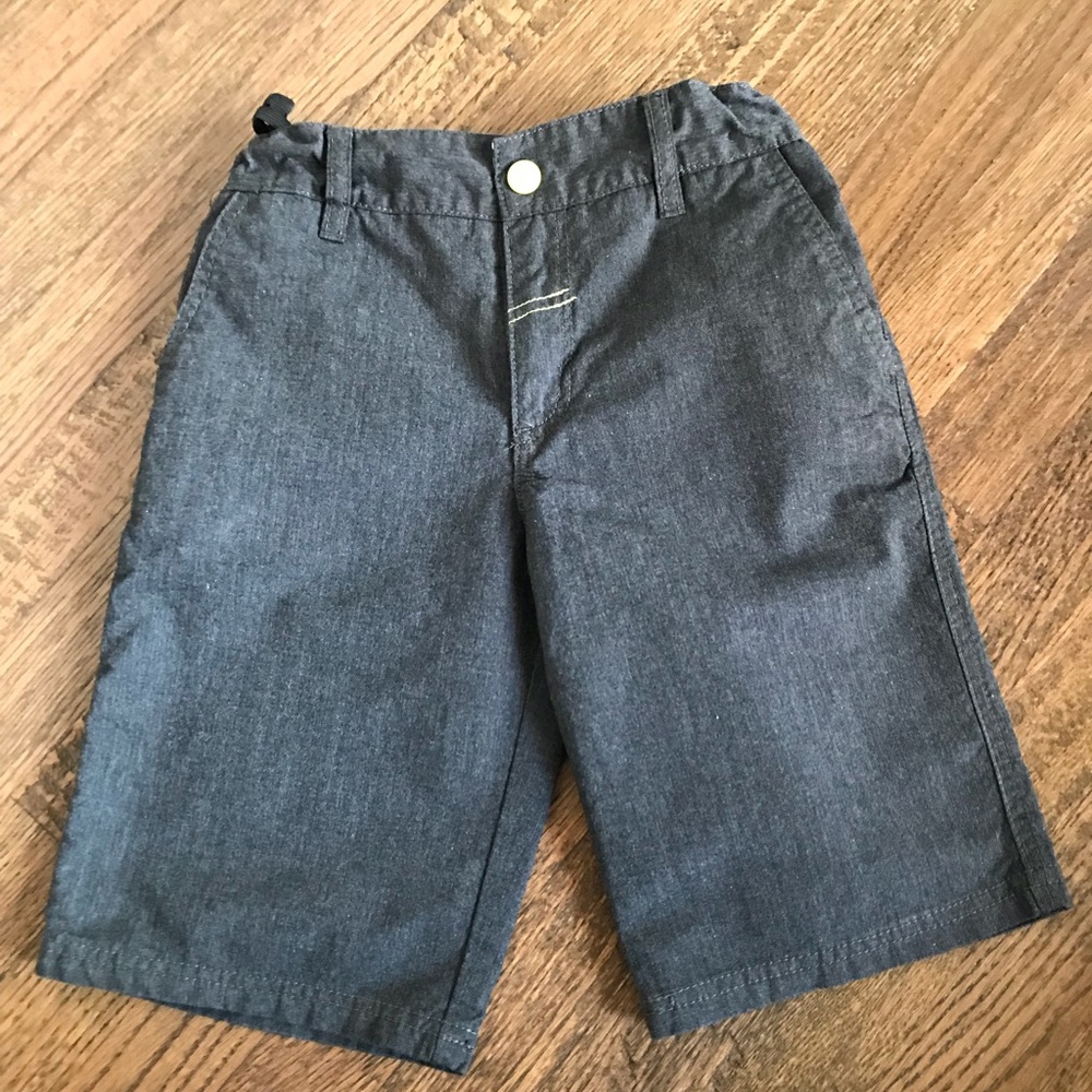 Boys dress shorts in dark grey